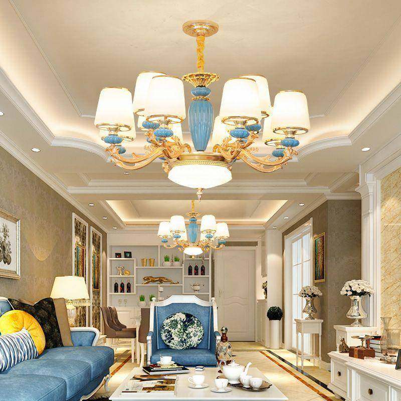 欧式楼陶瓷吊灯代锌合金现复式酒别907墅客厅餐厅卧室眼水晶护吊,淘宝优惠券,粉丝福利购,淘宝优惠卷