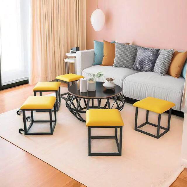New dynamic function magic square stool sofa multi-hair stool can be stored stool 739 simple dining stool five-in-one small short