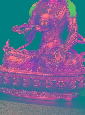 速发地藏王菩佛像密宗纯铜鎏金居家供奉摆件57寸1尺地藏王菩萨像