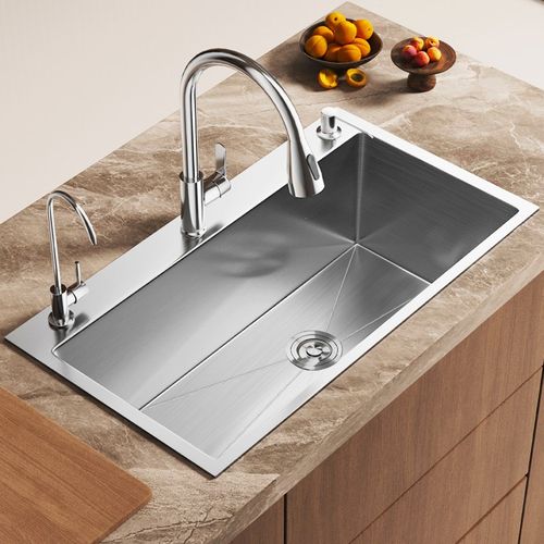 厨房水槽单槽加厚g304不锈钢洗菜盆72*38 7439 7540 7641 7742784 - 图3