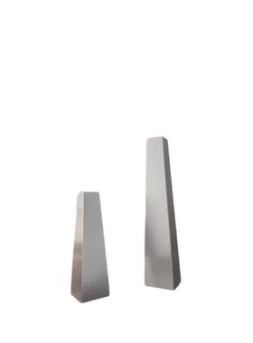 包豪斯中古风不锈k钢花瓶客厅插花餐桌玄关侘寂摆件高级感极简花