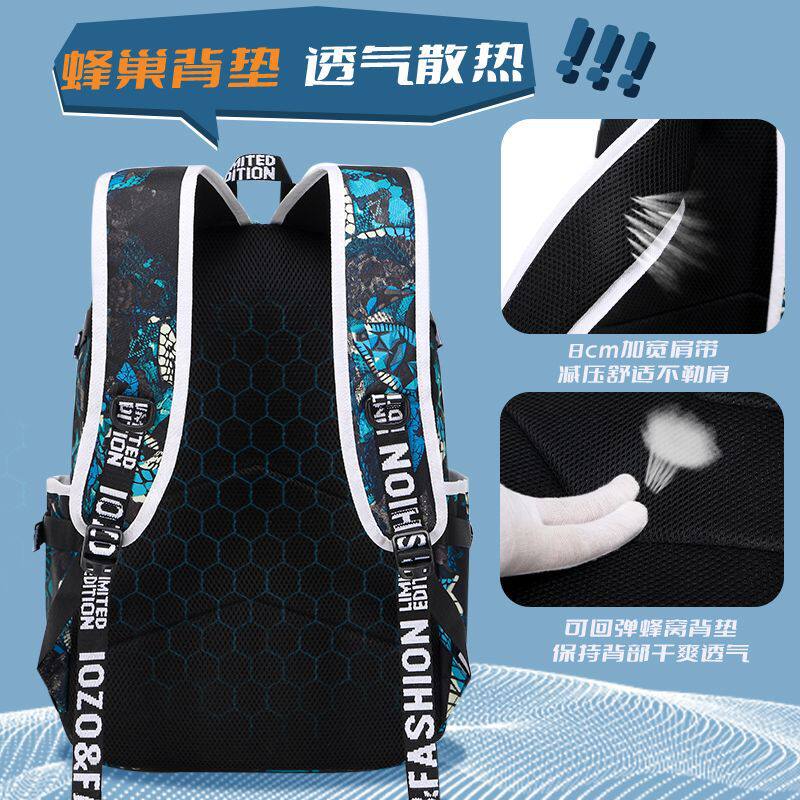 蛋仔派对书包2024新款大容量小学生机甲双肩包初中生男孩双肩背包