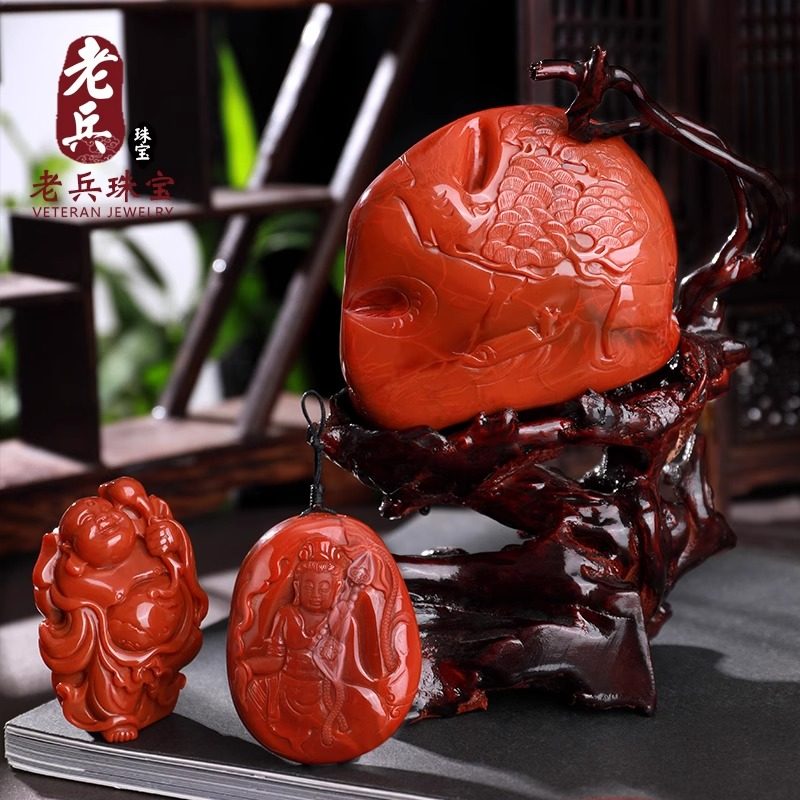 保山南红玛瑙手串手链108颗珠串毛衣项链配饰散珠圆珠雕刻件男女4,淘宝优惠券,粉丝福利购,淘宝优惠卷