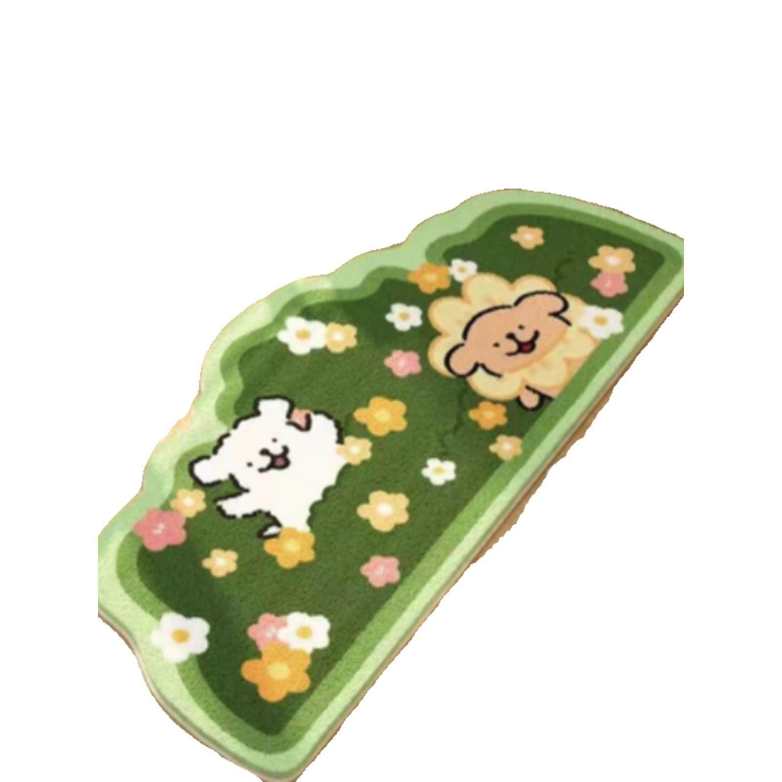 仿羊绒线条小狗床边地毯简约客厅卧室毯子床尾地垫飘窗家用地毯,淘宝优惠券,粉丝福利购,淘宝优惠卷