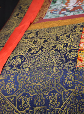 微喷唐卡进口矿物墨水高清写真藏传密宗定制精裱挂画佛像类