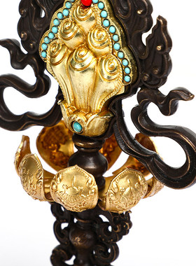 慧宝铜摆件七政宝摆件家居摆件七珍宝七宝摆件家用供具用品20cm