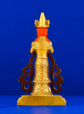 尼泊尔护法扎基拉姆居家供财神摆件扎吉拉姆女财神铜佛像铜摆件