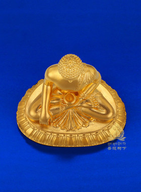 佛像定制黄金释迦牟尼佛像足金佛像藏传密宗释迦黄金佛像8.5cm