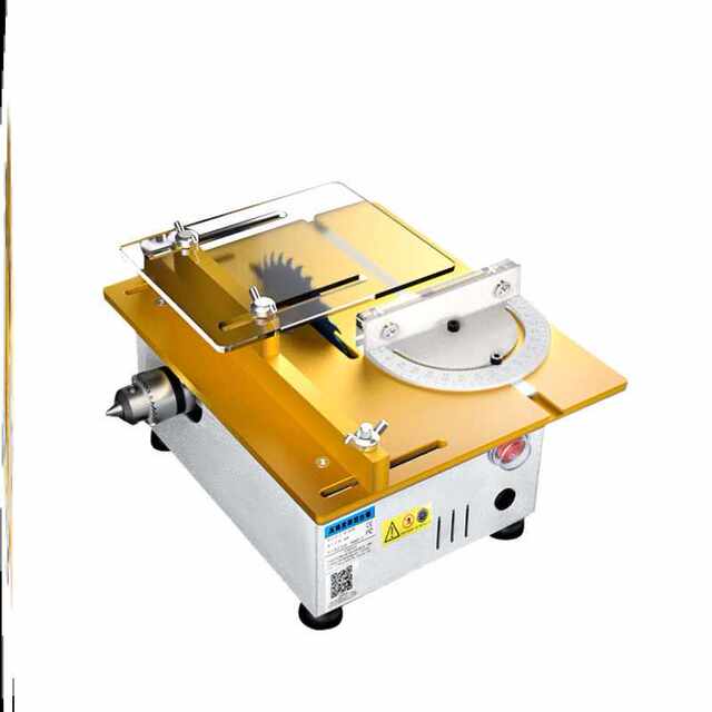 Desktop mini table saw small micro pcb board cutting machine precision acrylic cutting tool desktop electric saw diy