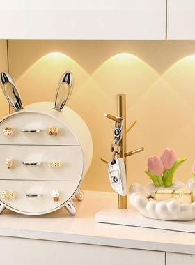 郁金香钥匙收纳玄关摆件入户门客厅桌面装饰化妆品首饰盒乔迁礼品