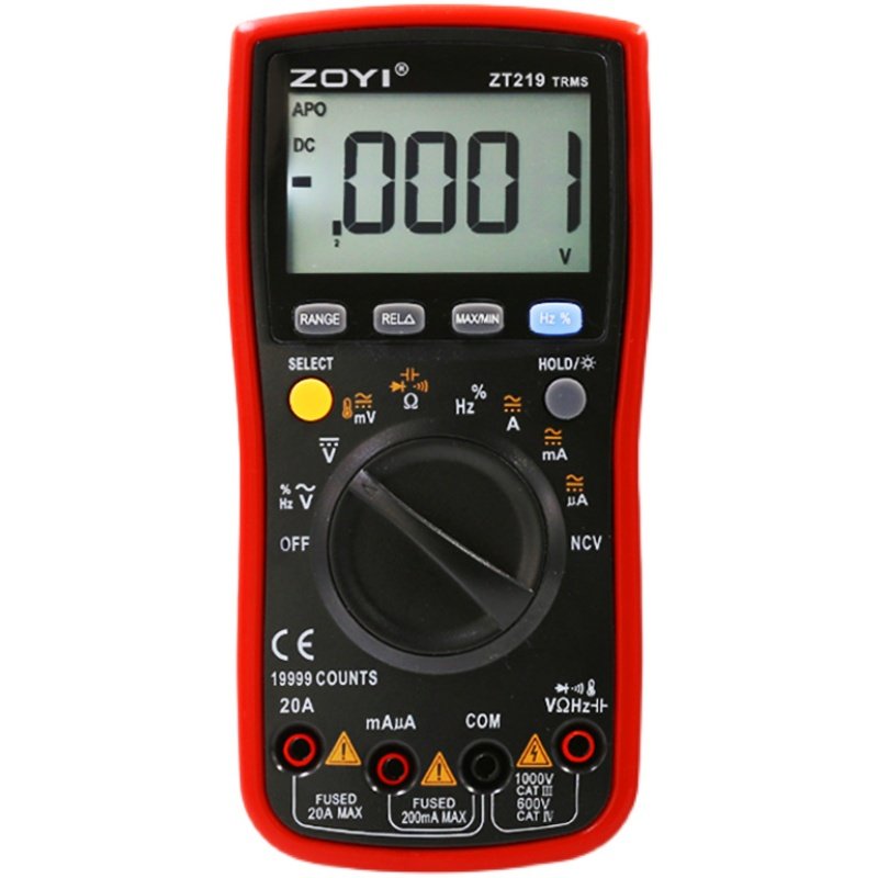 zoyi众仪数字万用表ZT219四位半高精度智能防烧万能表VC15B VC17B - 图3