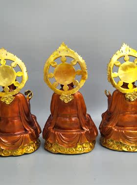 铜三清祖师爷摆件家居大号工艺品