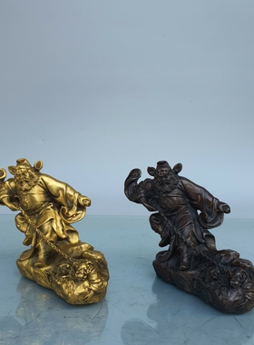 钟馗铜像摆件小号天官赐福压小人