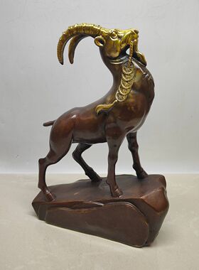 铜羊摆件领头羊生肖吉祥物招财