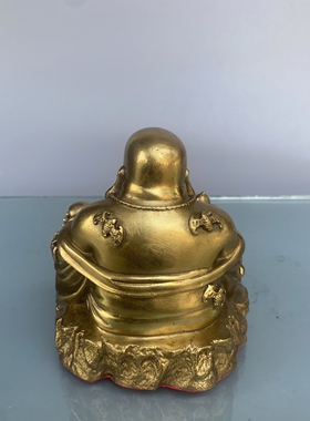 小号弥勒佛铜像招财摆件对我生财