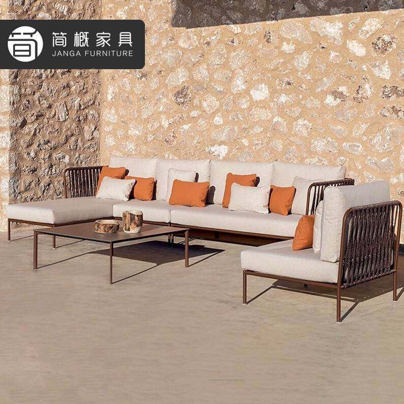 户宿外别墅庭院沙发休闲露天花园藤沙86发椅茶几编组合酒店民藤家,淘宝优惠券,粉丝福利购,淘宝优惠卷