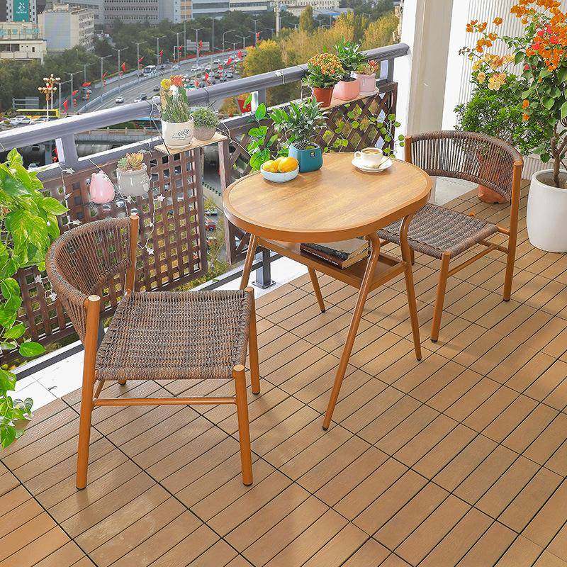户外台藤椅三件套阳合小桌椅简约闲小阳台桌椅户组型休网红一桌两,淘宝优惠券,粉丝福利购,淘宝优惠卷