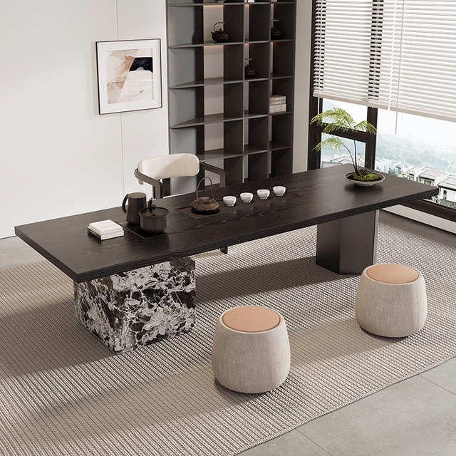New Chinese style solid wood tea table and tea table combination Song Dynasty aesthetics