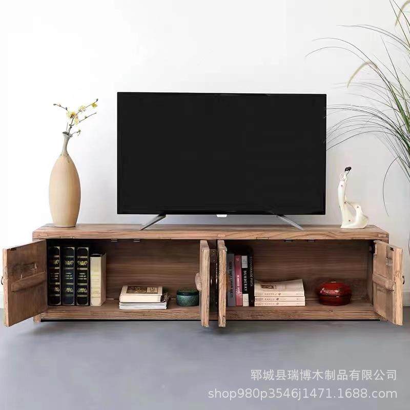 榆木UYW电视柜现代中式客厅矮老柜墅复古术地柜轻奢三组别合艺套,淘宝优惠券,粉丝福利购,淘宝优惠卷