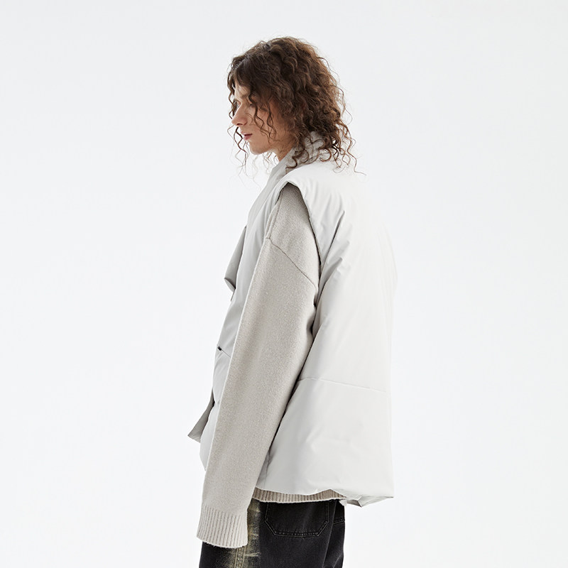 OE复合三防羽绒马甲冬季加厚白鸭绒解构拼接背心 Organic Emotion,淘宝优惠券,粉丝福利购,淘宝优惠卷