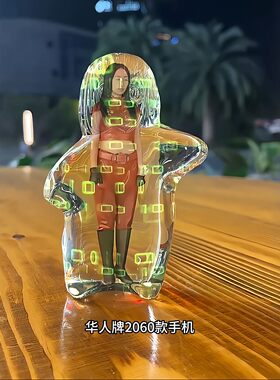 【傻妞和豆包】2060款傻妞水晶娃娃魔幻手机手持透明摆件童年回忆