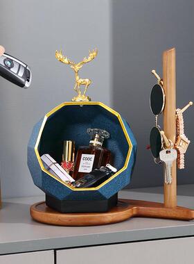 麋鹿钥匙收纳摆件玄关入户鞋柜电视柜客厅桌面创意礼物家居装饰品