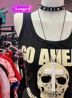 惊封周边逆十字架项链百搭高级感