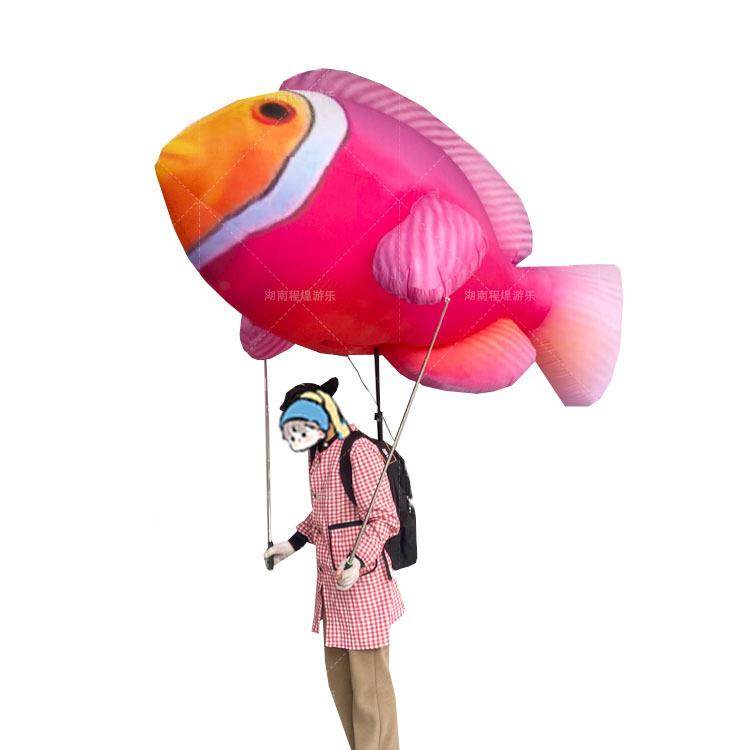 充气卡通人背带鱼气模悬挂小鱼洋生动物物游行4886gj灯光热道具模,淘宝优惠券,粉丝福利购,淘宝优惠卷