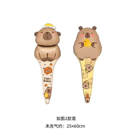 Helium-filled capybara balloon