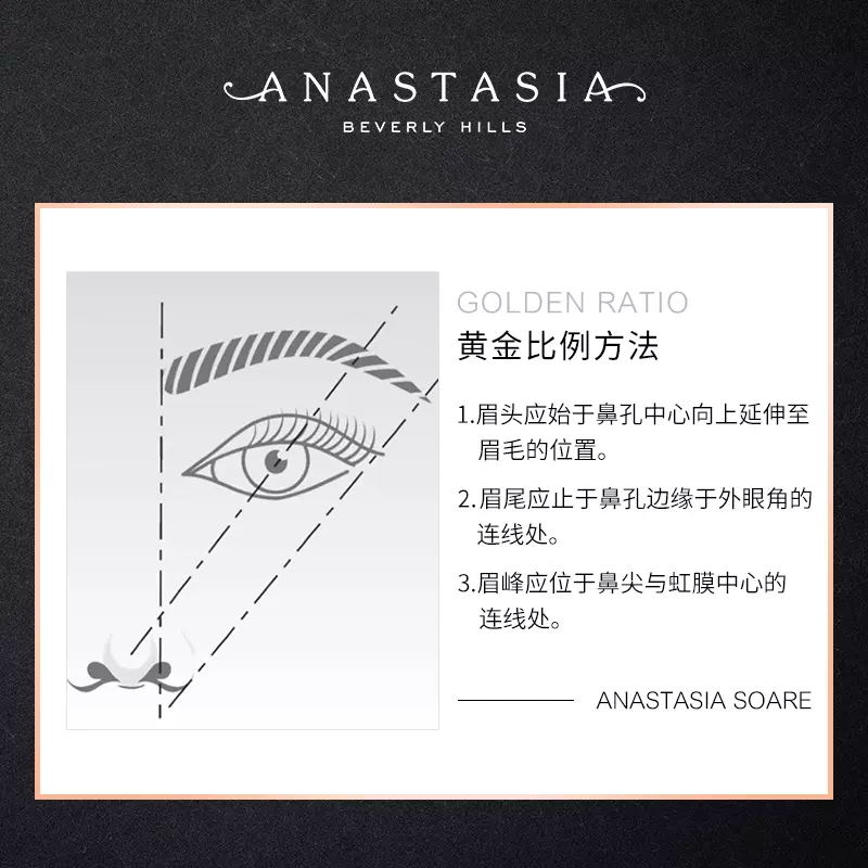 【双11抢先预定 】美国Anastasia/ABH塑形三角眉笔防水显色持久