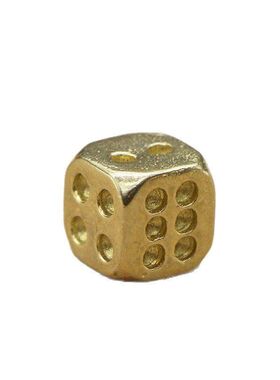 【正品】黄铜骰子纯铜夜店酒吧