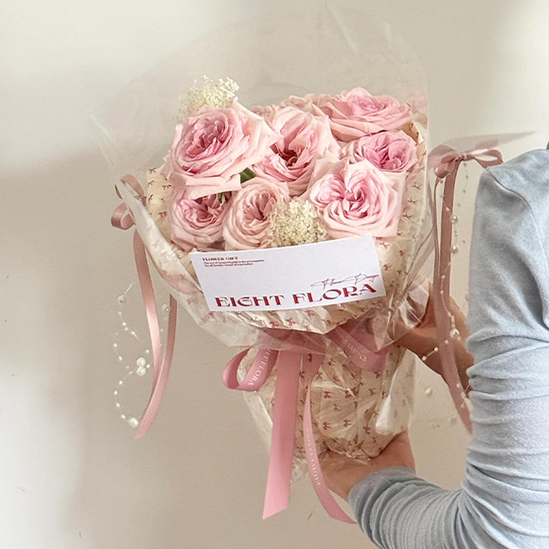 精致简约小花束成品仿真花送女朋友闺蜜生日礼物520花束见面花束