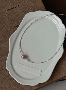 S925碎银子珍珠项链天然淡水珍珠小众温柔高级感项链&手链