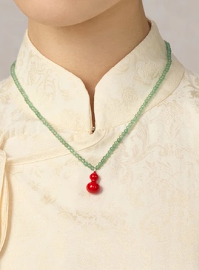 宝得意胡里葫芦系列项链东陵宝石红高级时尚百搭礼物