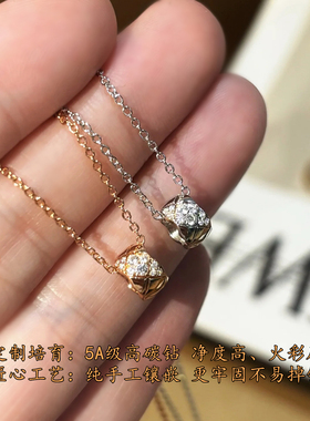 高级感小金豆项链女轻奢小香风
