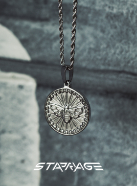 圆牌项链男潮流配饰项链
