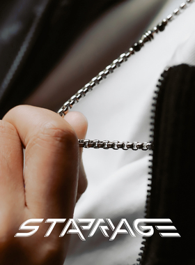 星宇纪 原创黑耀项链男款项链高级感轻奢小众男士项链钛钢锁骨链