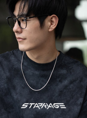 星宇纪男生项链简约百搭麻花链