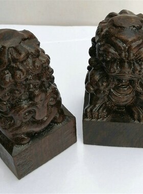 道印章 道经师宝n印 黑檀木立体雕刻狮子印 道用品