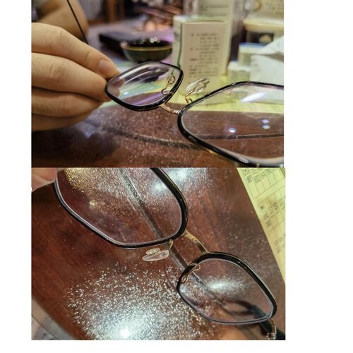 椭圆形卡扣式眼镜硅胶鼻托嵌入式卡口鼻垫月牙形鼻梁托叶鼻托 - 图2