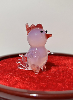 淄博博山琉璃咕咕鸡大鸡属相鸡纯手工仿真公鸡可爱小鸡装饰品礼物