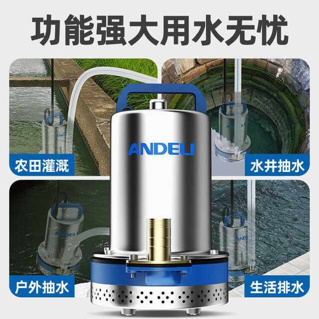 German imported Andre DC submersible pump small 12v water pump 4860v agricultural irrigation battery car battery