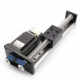 CBZ single linear rail return back fold left fold right fold linear ball screw slide table split module 1605 screw rod