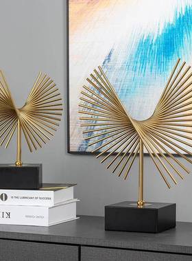 现代简约家居厅摆件奢样板房摆设办客公酒柜抽象艺术电视室柜玄关