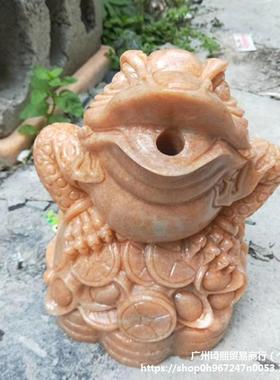 石石雕龙喷水吐水喷泉庭院石别墅鱼池青头墙壁流水麦太保雕刻材鱼