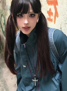 复古朋克十字架吊坠项链