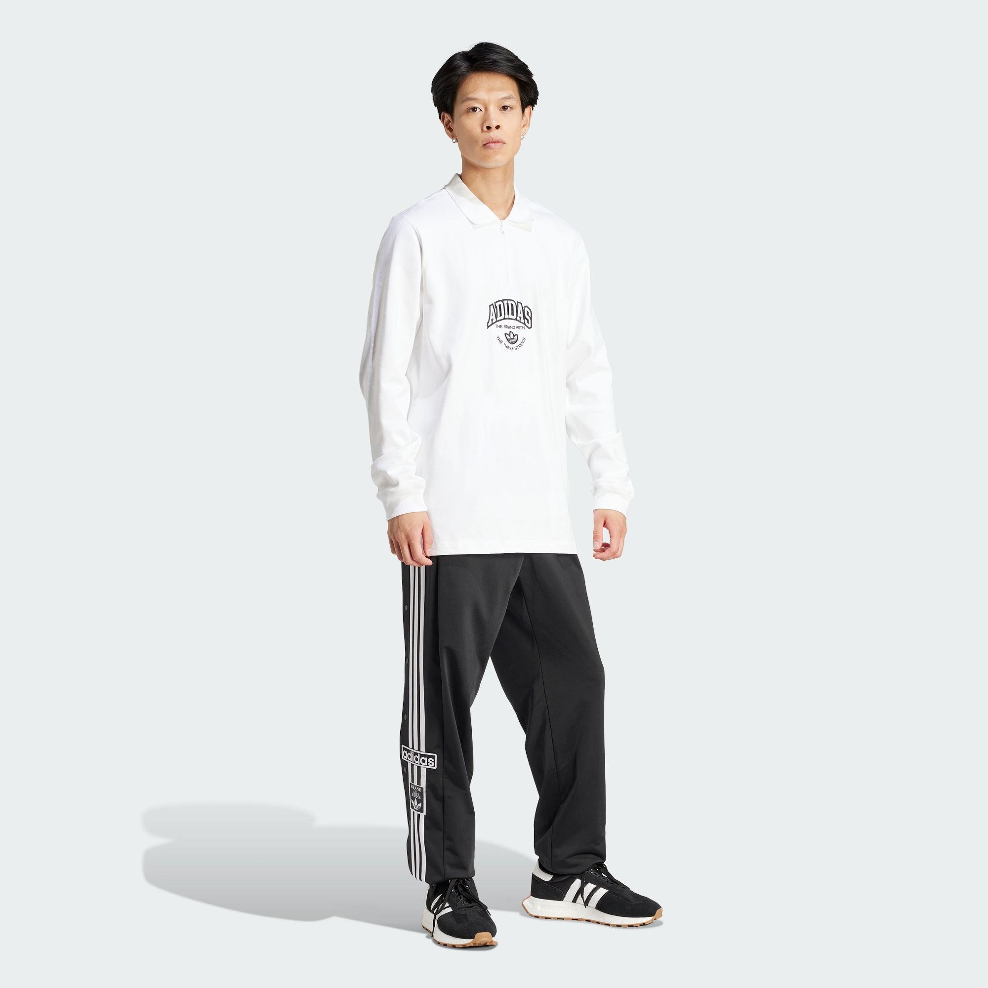 Adidas/阿迪达斯 男子三叶草运动长袖POLO衫 IS2901,淘宝优惠券,粉丝福利购,淘宝优惠卷