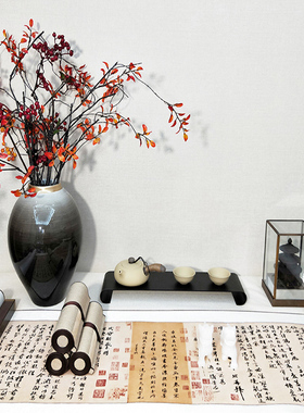 书法书画卷轴手卷名家碑拓古贴  中E式样板房书房桌案陈列道具饰