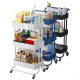 Floor-standing multi-layer cart storage rack kitchen x mobile baby products newborn storage rack snack storage