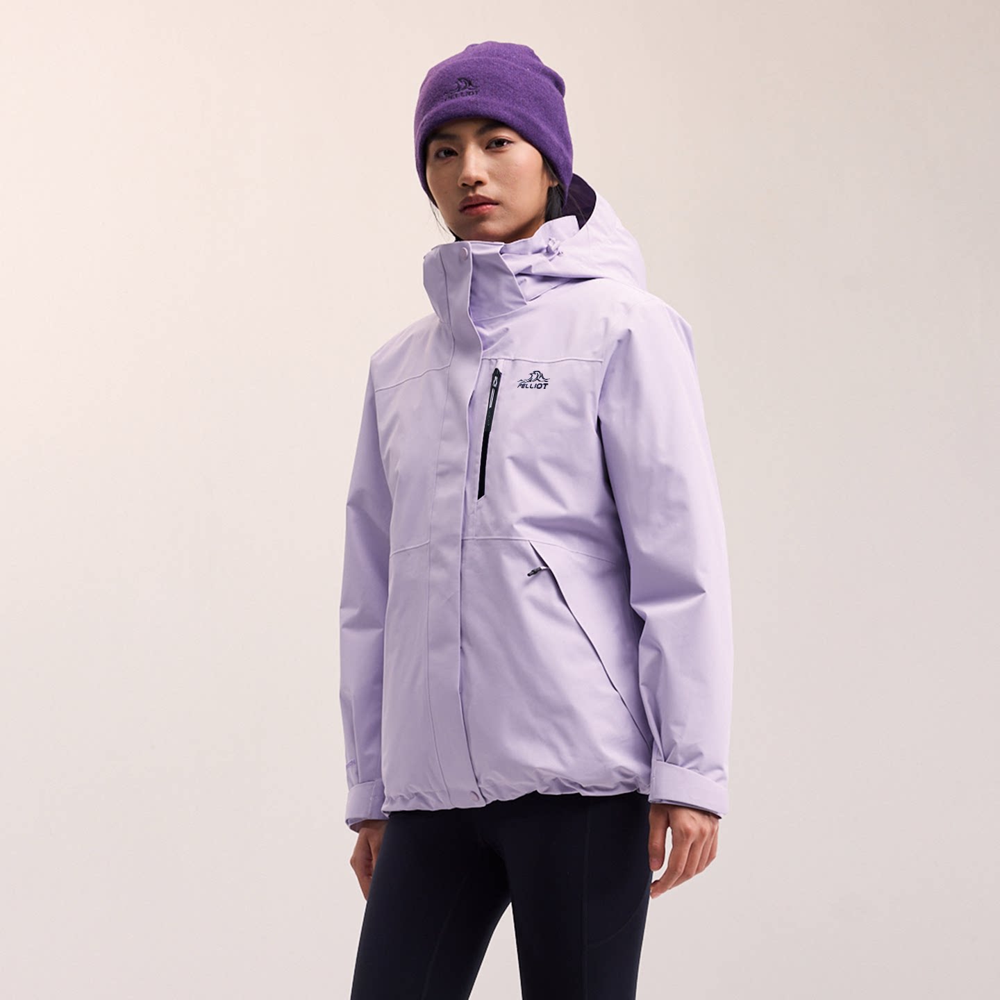升级2.0 伯希和户外冲锋衣外套男女款三合一防水防风衣登山服夏季